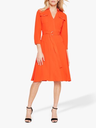 Damsel in a Dress Ennis Long Sleeve Dress, Orange