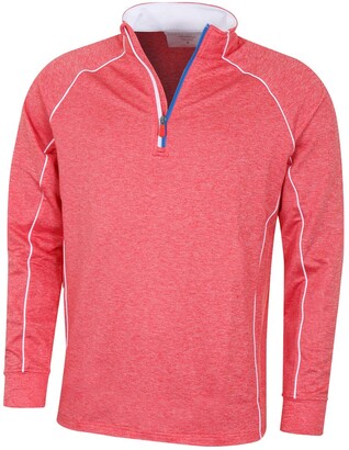 Bobby Jones Mens XH2O Equinox Raglan Sleeve 1/4 Zip Sweater - Rebel Red - M