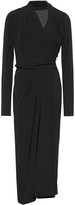 Thumbnail for your product : Rick Owens Silk-blend crApe wrap dress