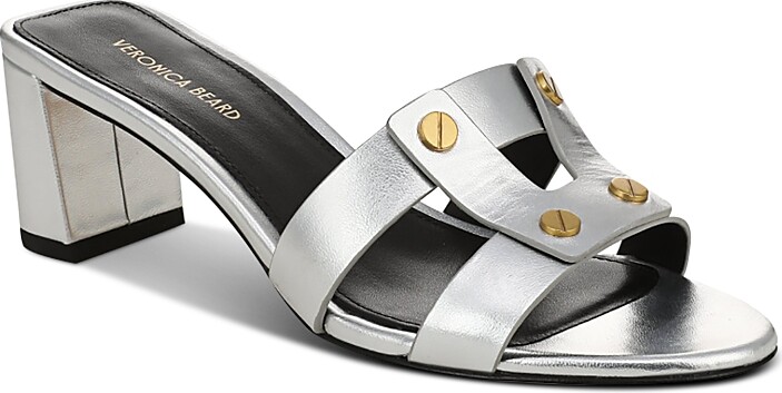 Veronica Beard Women's Via Studded Slide Sandals
