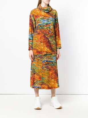 Kenzo Pre-Owned 1980s Abstract-Print Skirt And Top Set