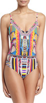 Thumbnail for your product : Camilla One-Piece Low-Back Swimsuit, Woven Wonderland