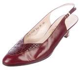 Thumbnail for your product : Ferragamo Leather Slingback Pumps