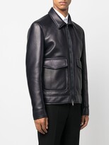 Thumbnail for your product : Salvatore Santoro Zipped Leather Jacket