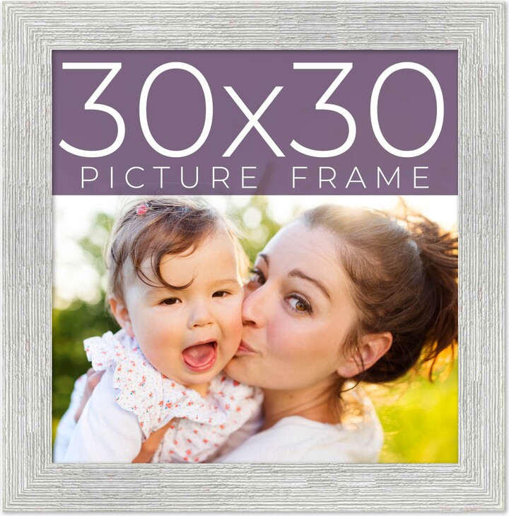 CustomPictureFrames.com 30x30 Picture Frame - Rustic Picture Frame Complete  With UV Acrylic, - ShopStyle