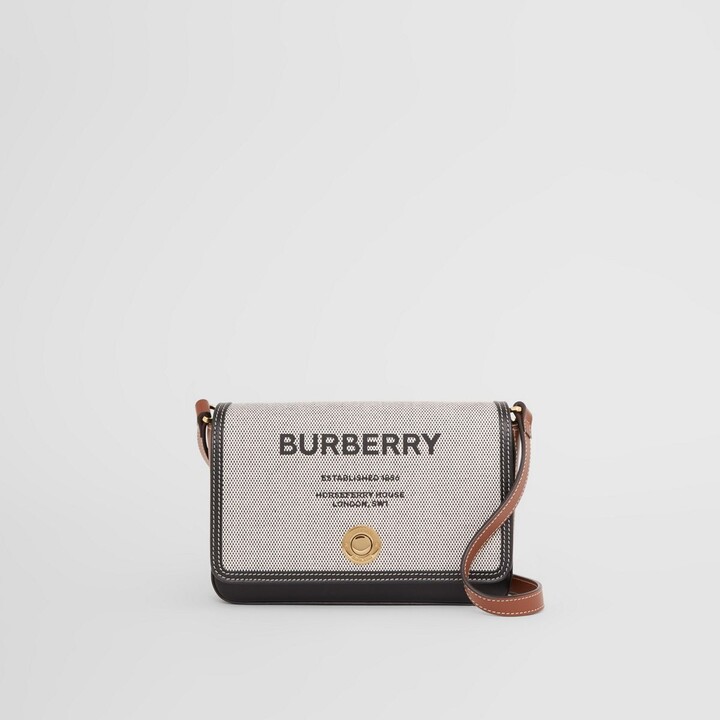 Burberry Horseferry Print Canvas and Leather Crossbody Bag ShopStyle