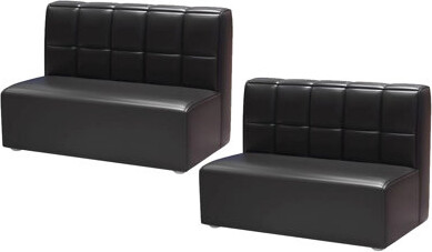 A UNIQUE LIGHT LLC Upholstered Benchset Of 2 Faux Leather Upholstered Bench