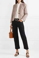 Thumbnail for your product : Frame Checked Cotton-blend Blazer - Brown