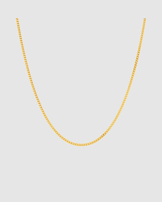 Michael Hill Women's Gold Necklaces - 45cm Curb Chain in 10ct Yellow Gold