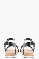 Thumbnail for your product : boohoo Laura Chain Trim Cleated Jelly Flat