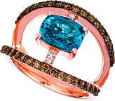Thumbnail for your product : LeVian 14K Rose Gold 2.70 Ct. Tw. Diamond & Blue Topaz Ring