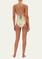Thumbnail for your product : Camilla Talk The Walk Tie-Back V-Neck One-Piece Swimsuit