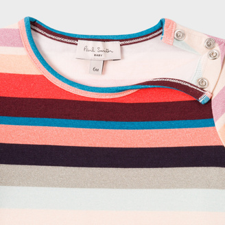 Paul Smith Baby Girls' 'Sunray Stripe' Cotton T-Shirt