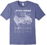 Thumbnail for your product : Star Wars TIE Fighter Blueprint Graphic T-Shirt