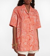 Thumbnail for your product : Etro Paisley printed oversized cotton shirt