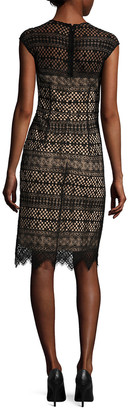 Shoshanna Lace Knee Length Dress