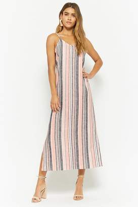 Forever 21 Striped Linen-Blend Dress