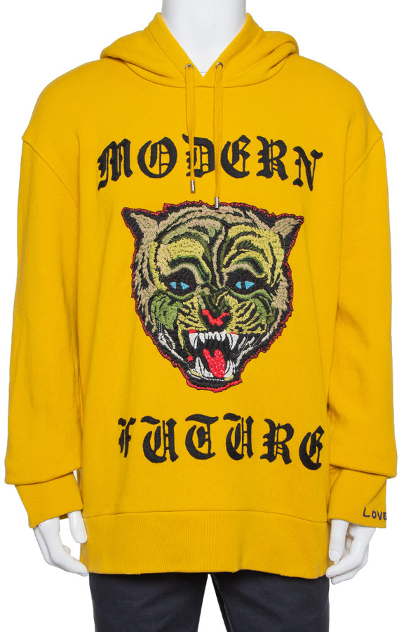 gucci hoodie yellow