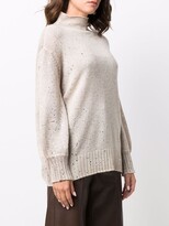 Thumbnail for your product : Avant Toi Sequin-Embellished Rollneck Sweater