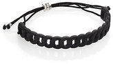 Thumbnail for your product : Marc by Marc Jacobs Solidly Linked Rubber Friendship Bracelet/Black