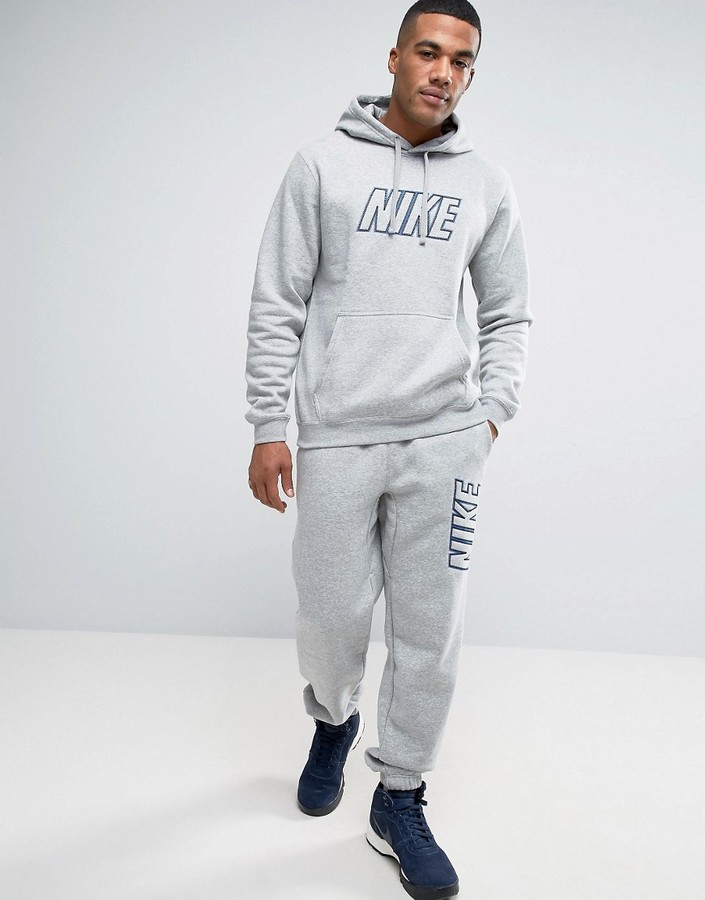 Nike Tracksuit Set With Large Logo In Grey 804306-063 - ShopStyle ...
