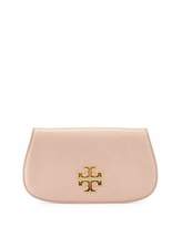 Thumbnail for your product : Tory Burch Britten Leather Clutch Bag, Indian Rose