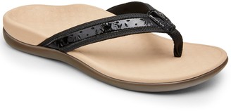 vionic leather thong sandals