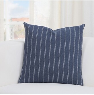 Siscovers Pologear Indio Go Ticked Stripe Burlap Decorative Pillow 16" x 16"