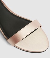 Thumbnail for your product : Reiss ZHANE SATIN STRAPPY WRAP SANDALS Blush