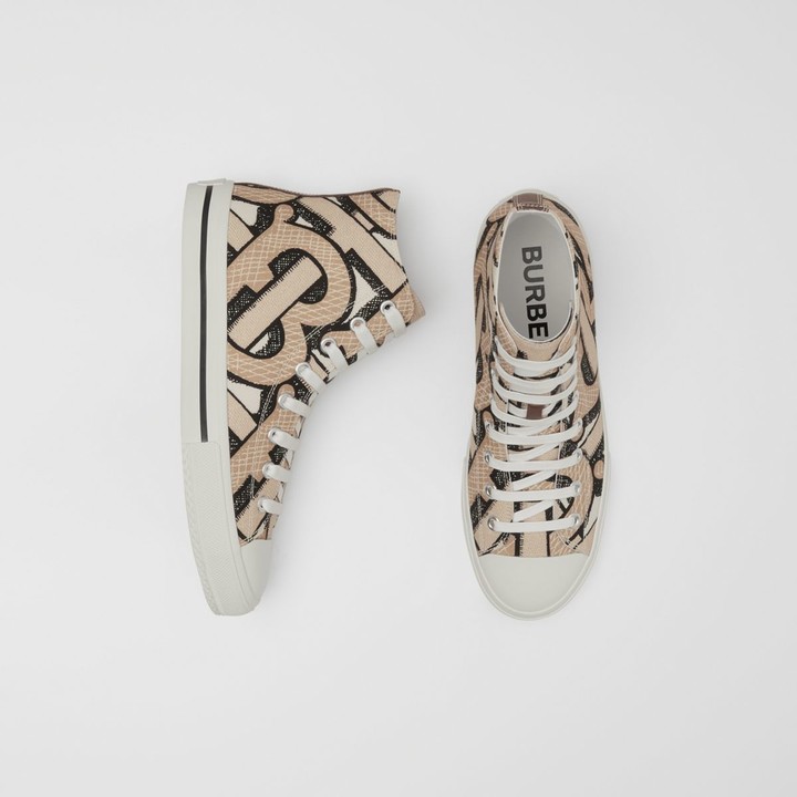 burberry monogram sneakers