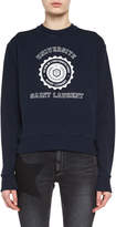 Thumbnail for your product : Saint Laurent Crewneck University Emblem Sweatshirt