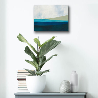 Epic Art 'Layered Earth 1' By Jan Weiss Acrylic Gl " Layered Earth 1 " by Jan Weiss