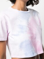 Thumbnail for your product : Lhd Janis tie-dye cropped T-shirt
