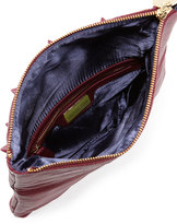 Thumbnail for your product : Deux Lux Fold-Over Spiked Clutch Bag, Berry
