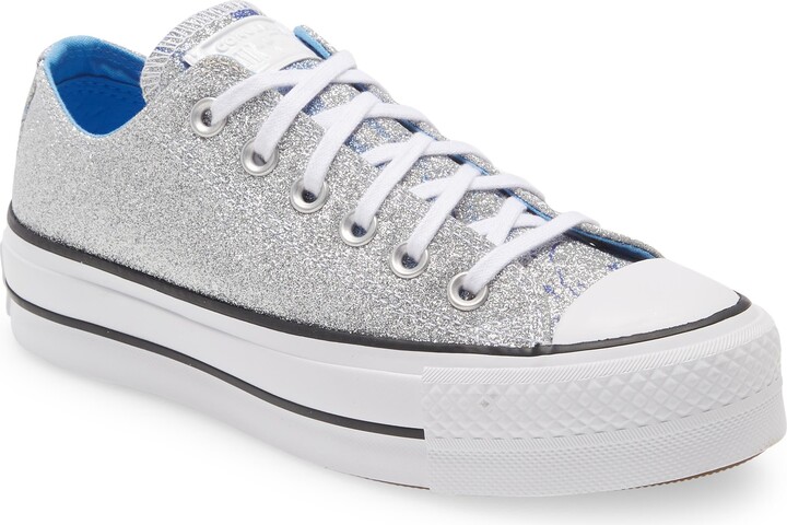 converse silver metallic
