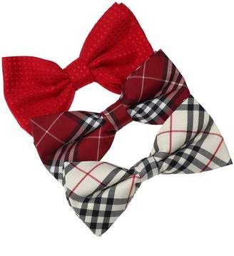 IDEA Gift For Halloween Microfiber Stain Pre-Tied Bow Ties For Young 3 Pack Bow Tie Set By Dan Smith