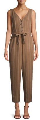 time and tru v neck jumpsuit