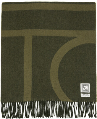 Totême Wool Monogram Jacquard Scarf