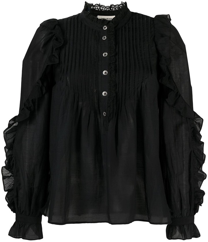 Zadig & Voltaire Timmy Tomboy ruffled blouse - ShopStyle Tops