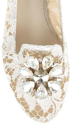 Dolce & Gabbana Lace Vally Embellished Flats