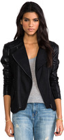 Thumbnail for your product : Blank NYC Jacket with Leather Detail