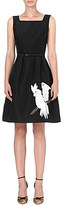 Thumbnail for your product : Oscar de la Renta Parrots sleeveless dress