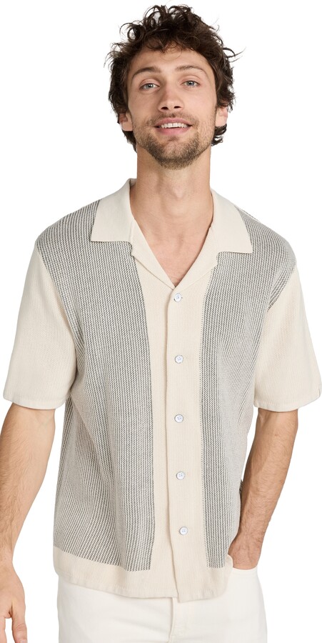 Rag & Bone Harvey Knit Camp Shirt