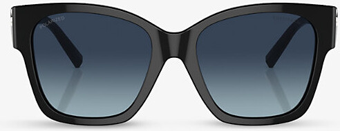 Tiffany & Co. Womens Black Tf4216 Square-Frame Acetate Sunglasses