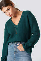 Thumbnail for your product : BEIGE Linn Ahlborg X Na Kd V-Neck Tie Sleeve Sweater