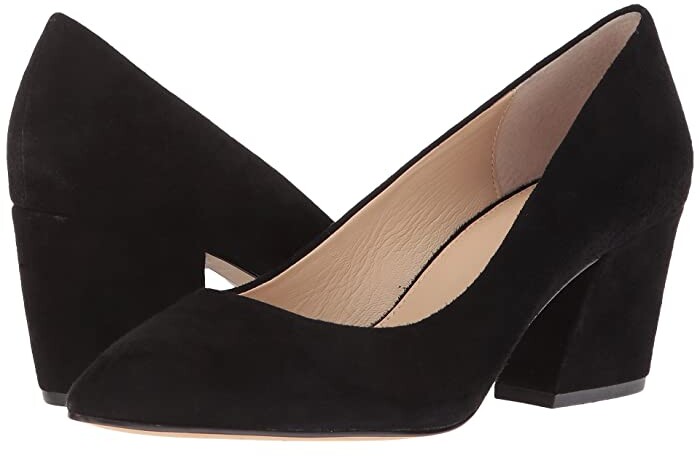 black court shoes 3 inch heel