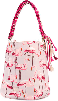 RED Valentino flamingos print shopping bag - women - Polyester - One Size