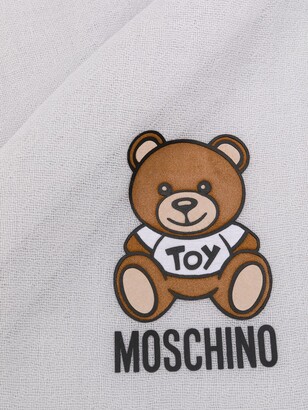 Moschino Teddy Bear patch scarf