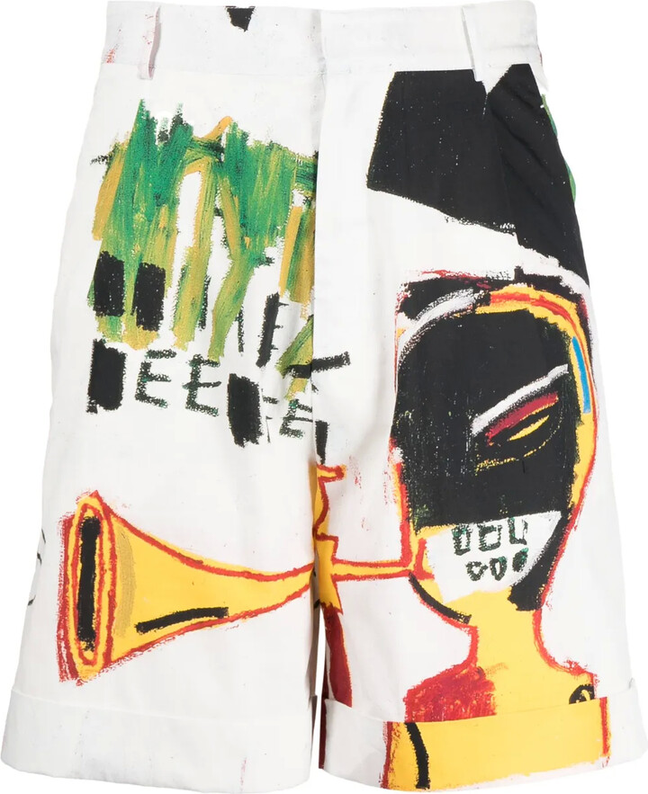 Honey Fucking Dijon Graphic-Print Cotton Shorts