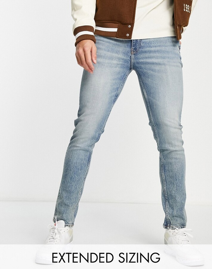 Men Mid Wash Denim Skinny Jeans | Shop the world's largest collection of  fashion | ShopStyle UK